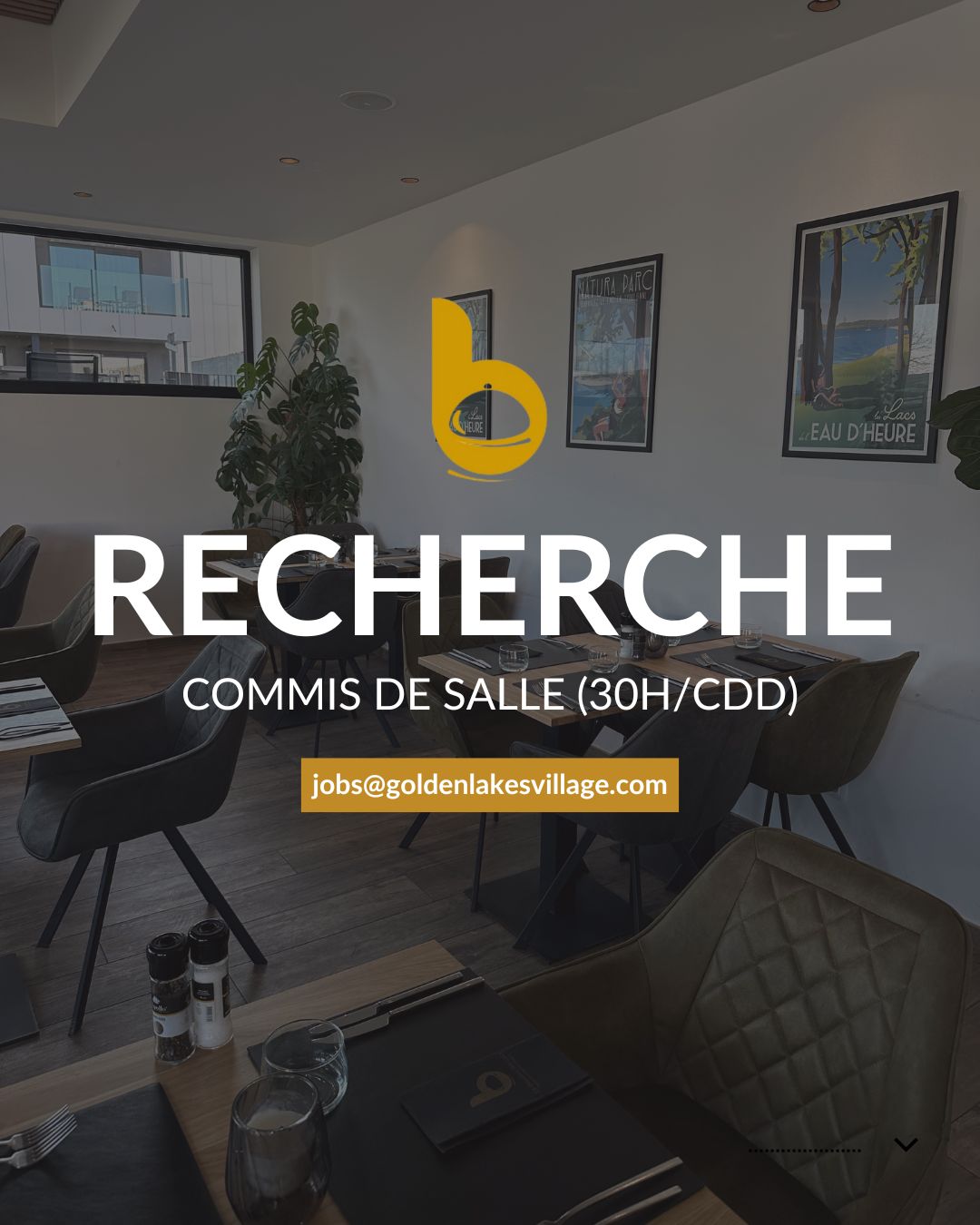 OUVERT - Commis de salle - 30H/CDD